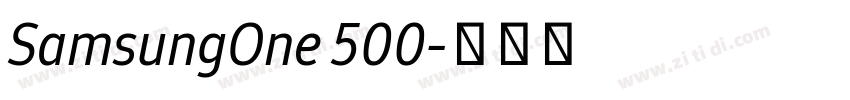 SamsungOne 500字体转换